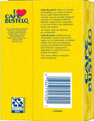 CAFE BUSTELO - Espresso Style Dark Roast Ground Coffee.