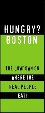 Promotional graphic for 'Hungry? Boston' with text about dining options.