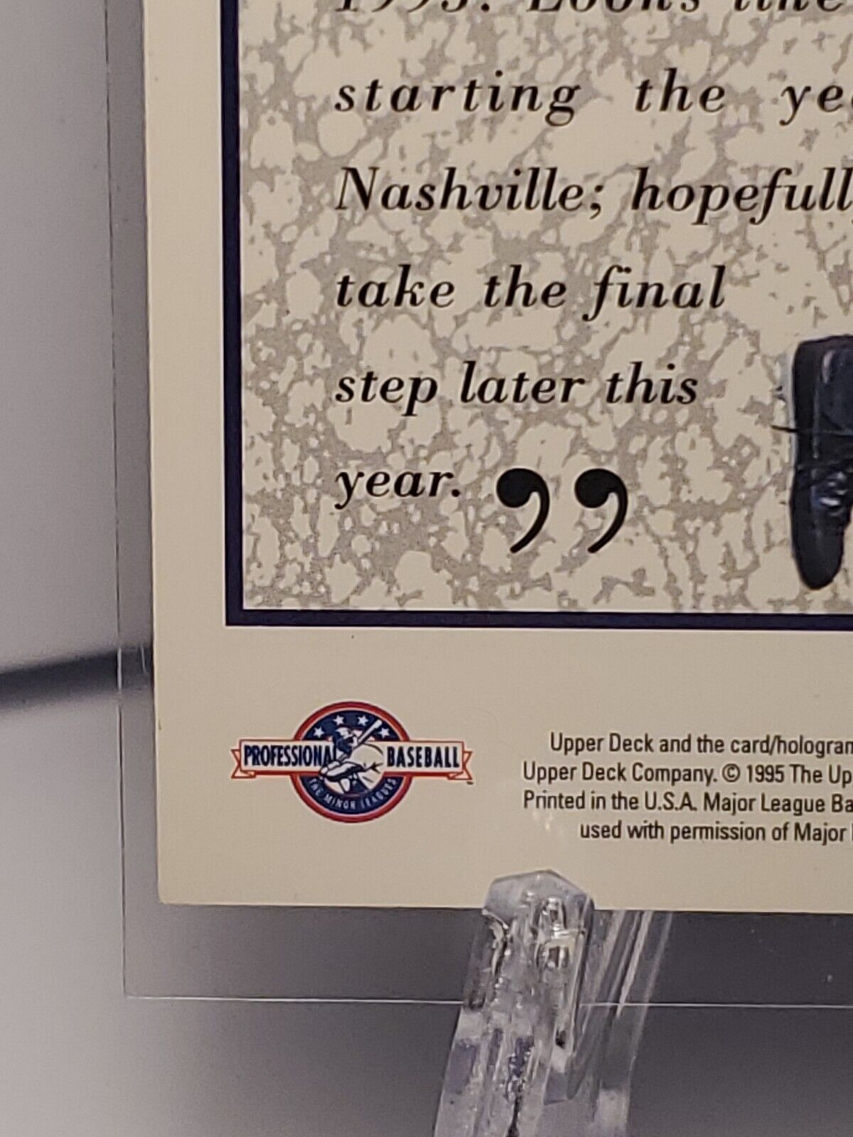 Michael Jordan (1995 Upper Deck) #10 Baseball Card - LIKE NEW